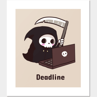 Grim reaper on a deadline Posters and Art